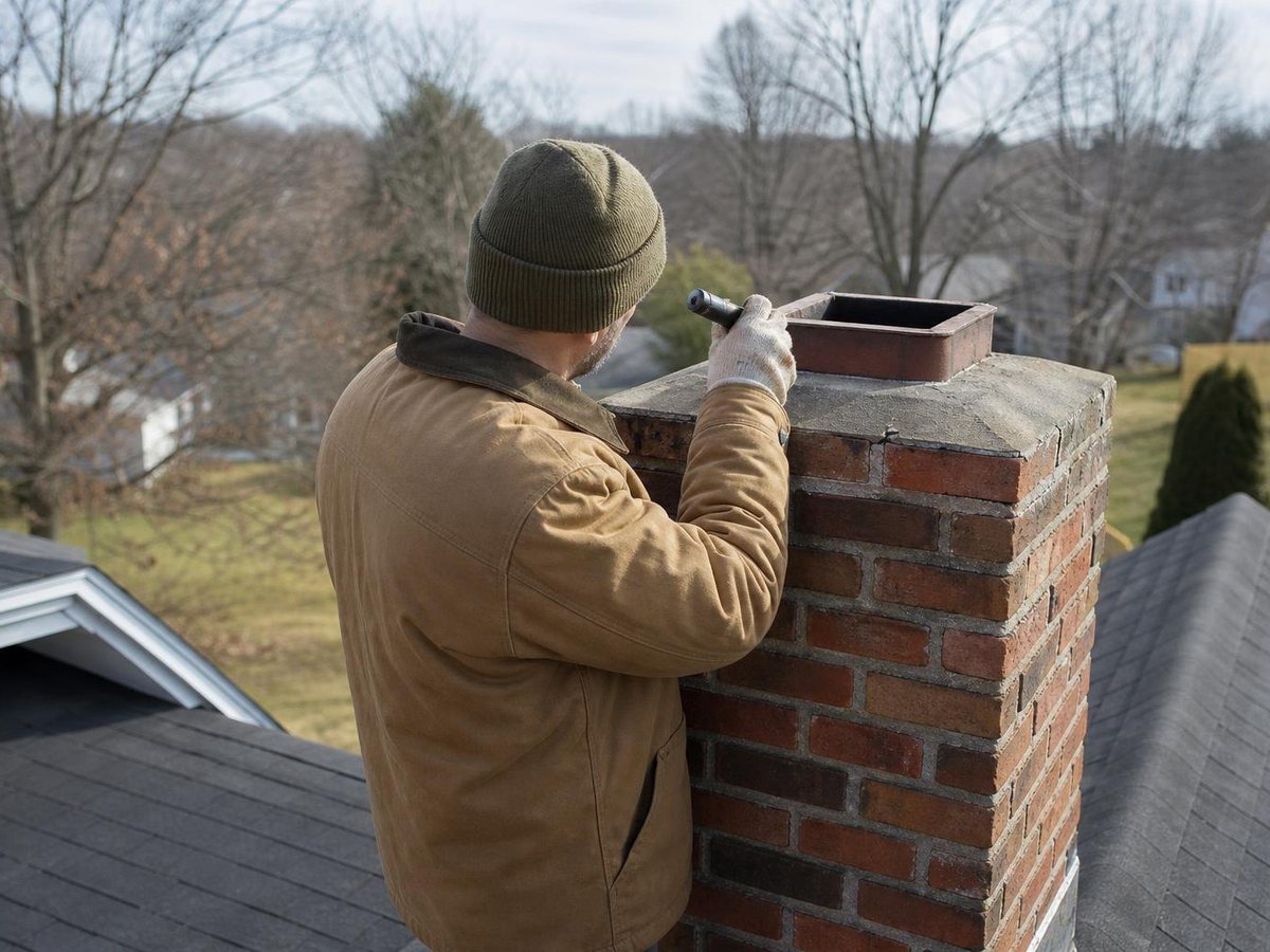 Hines Chimney Repair work in Brownsburg
